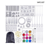 94pcs Epoxy Set Metal Craft Replacement Tool for DIY Making