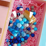 95 Pcs 15mm Silicone Beads for Keychain Making DIY Kit