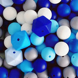 95 Pcs 15mm Silicone Beads for Keychain Making DIY Kit