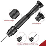 95-Piece Hand Drill Bits Set: Pin Vise Hand Drill & 74 Mini Twist Drill Bits