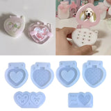 Heart Photo Frame Resin Keychain Mold