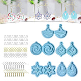 95Pcs Earrings Epoxy Resin Mold Silicone Moulds DIY Casting