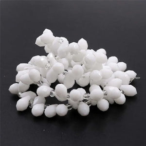 95Pcs 5x8mm Austria Glass Teardrop Bead For Jewelry Making