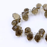 95Pcs/Lot 5x8mm Crystal Teardrop Pendants Faceted Beads For DIY Jewelry Making