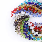 95Pcs/Lot 5x8mm Crystal Teardrop Pendants Faceted Beads For DIY Jewelry Making