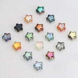 95Pcs 8mm Glass Star Beads Crystal Pendants DIY Crafts Jewelry Making Material