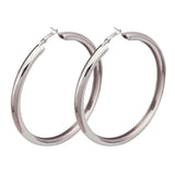 Chunky Metal Hoop Earrings Statement Alloy Big Earring Brincos