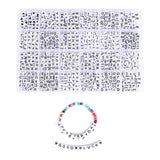 960/1200pcs Acrylic Letter Beads&Heart-shaped Beads Kit