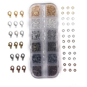 960PCS Jewelry Making Lobster Clasp Hooks Jump Ring Set for DIY
