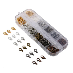 960PCS Jewelry Making Lobster Clasp Hooks Jump Ring Set for DIY