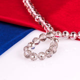 6/8/10/12mm Faceted Glass Ball Crystal Beads for DIY Jewelry Making
