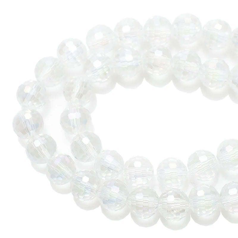 Faceted Crystal Glass Beads AB Colors 6mm-12mm for Jewelry Making