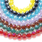 Faceted Crystal Glass Beads AB Colors 6mm-12mm for Jewelry Making
