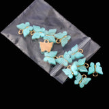 96Pcs Colorful Butterfly Charms with Box for DIY Jewelry Making