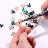 96Pcs Acrylic Butterfly Charms Colorful Jewelry DIY Earrings Bracelets