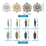 96pcs Tibetan Style Alloy Chandelier Charms for DIY Jewelry Making
