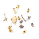 304 Stainless Steel Earring Findings Mixed Shapes for Jewelry Making