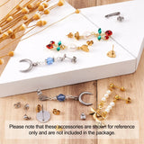 304 Stainless Steel Earring Findings Mixed Shapes for Jewelry Making