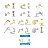 304 Stainless Steel Earring Findings Mixed Shapes for Jewelry Making