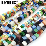DIY Cat Eye Beads Square Mixed Beads for Bracelet Necklace Jewelry 4/6/8mm