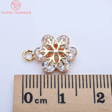 4PCS 13MM Snowflake Charms Pendants High Diy Jewelry Accessories