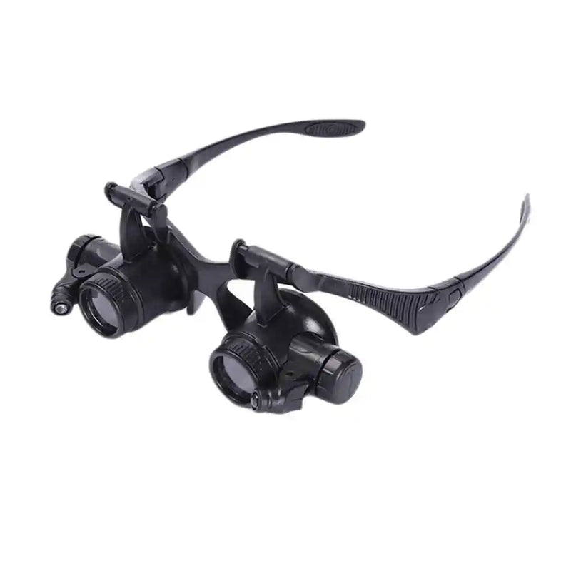 Head Wearing Binocular Magnifier 10x-25x LED Lamp