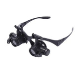Head Wearing Binocular Magnifier 10x-25x LED Lamp