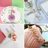 98Pcs Swivel Clasps Metal Key Rings Lobster Claw Hooks Bright for Crafting