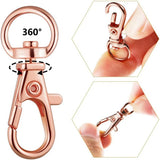 98 Swivel Clasps Bright Key Rings Lanyard Snap Hooks Metal Lobster Claw Hooks