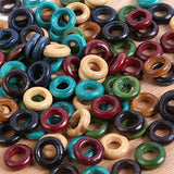 98pcs Large Hole Wooden Beads for Jewelry Making DIY Accessories