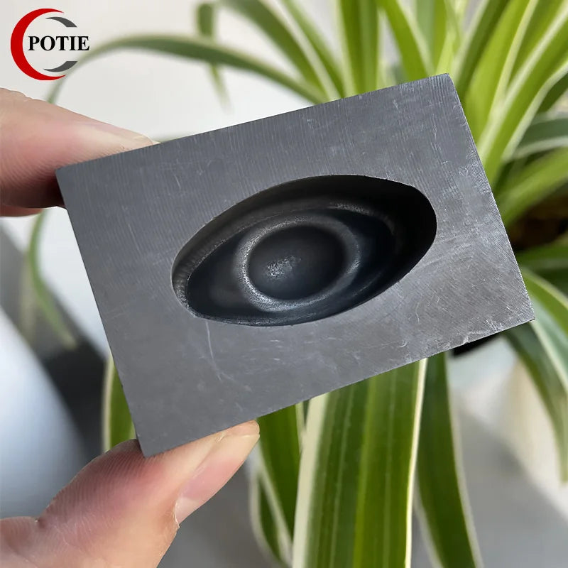 High Purity Graphite Ingot Bar Melting Crucible for Metal Refining DIY