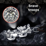 Sterling Silver Pixiu Pendant Necklace for Men