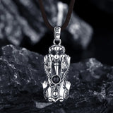Sterling Silver Pixiu Pendant Necklace for Men