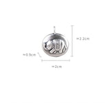 990 Silver Jixiang Elephant Hanging Ornaments