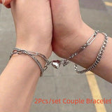 Magnetic Couple Bracelets Set, Love Chain Gift
