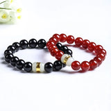 24K Yellow Bracelet Women Jade Beads Agate Female Bracelet