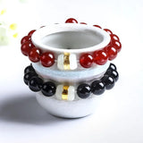 24K Yellow Bracelet Women Jade Beads Agate Female Bracelet