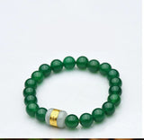 24K Yellow Bracelet Women Jade Beads Agate Female Bracelet