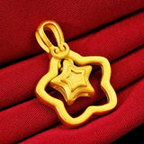 Star Pendant Necklace for Women Men plated Neckalces Chain Wedding Engagement