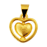 999 Pure Heart Necklace Plated Love Necklaces Chain Jewelry