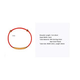 999 Pure Silver Chinese Knot Bracelet Lucky Red Rope OM Braided Bracelet