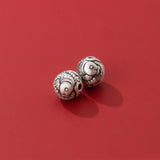 999 Silver Fish Pattern Beads 10mm Craft DIY Jewelry