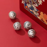 999 Silver Fish Pattern Beads 10mm Craft DIY Jewelry
