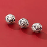 999 Silver Fish Pattern Beads 10mm Craft DIY Jewelry