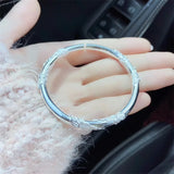 999 Silver Girl Bracelet, National Style Silk Retro Design