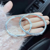 999 Silver Girl Bracelet, National Style Silk Retro Design