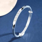 999 Silver Lady Diamond Bracelet, Lucky Clover Rose Jewelry