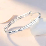 999 Silver Lady Diamond Bracelet, Lucky Clover Rose Jewelry