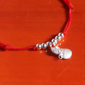 Sterling Silver Gourd Anklet Foot Chain