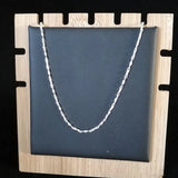Sterling Silver Necklace Women Chains Chain Necklace Jewelry On the Neck